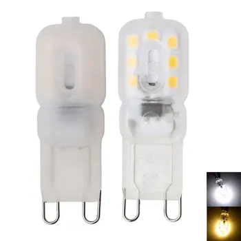 G9 LED 14LEDs 3W G9 LED מנורת נורת LED SMD 2835 אור LED להחליף 25W הלוגן מנורת אור לבן חלבי שקוף מעטפת 110V 220V