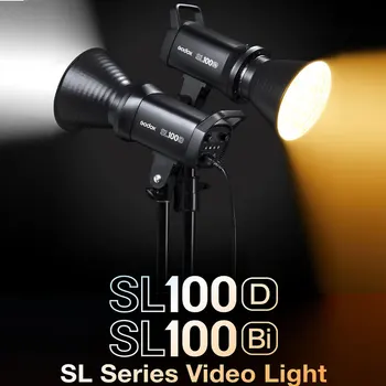 Godox SL100D 100Bi LED צילום וידאו אורות 2800K-6500K חיצונית רציפה אור פנל LCD המנורה בואן הר תאורת סטודיו