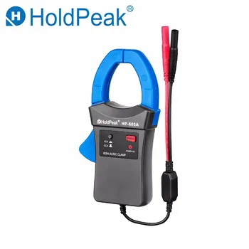 HoldPeak HP-605A מלחציים מתאם 600A AC/DC זרם ה-LED בהספק 45mm הלסת קוטר HoldPeak דיגיטלי מלחציים מודד על Multimetro
