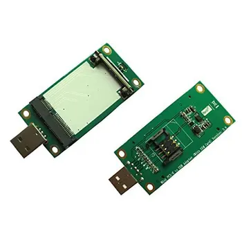 Jimier סיי Mini PCIe למתאם USB 3G/4G WWAN ו-WiFi (USB סוג כרטיס Mini PCI-E ל-USB Mini Pcie כדי Pcie