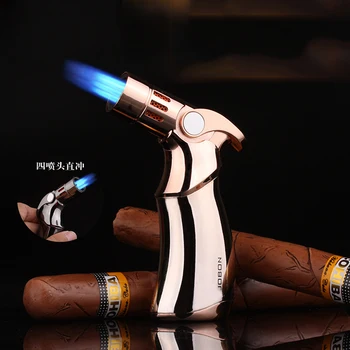 Jobon ארבעה ישר שולחן ריתוך, Cigar Lighter Windproof ברביקיו חיצונית יצירתי אישיות ממתכת מצת