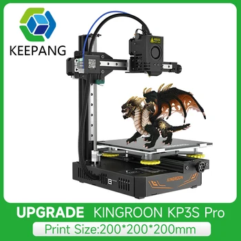 KINGROON KP3S Pro 3D FDM המדפסת ערכת מדפסת 3D דיוק גבוה מדפסת טיטאן מכבש ישירה Hotend 200x200x200mm 1.75 מ 