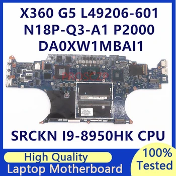 L49206-601 L49206-001 L50791-601 עבור HP ZBOOK X360 G5 מחשב נייד לוח אם W/ SRCKN I9-8950HK CPU P2000 DA0XW1MBAI1 100% נבדק אישור