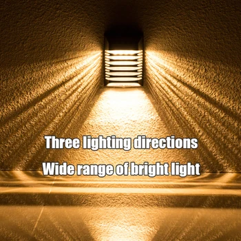 LED סולארית אורות קיר חיצוני מנורה סולרית מופעל שמש רחוב LightAmbient נוף קישוט עמיד למים גן אור