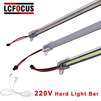 LED צינור AC220V 72LEDs בהירות גבוהה לילה Llight 2835 בר אור משק הבית ארון מטבח קישוט קיר חיסכון באנרגית מנורה