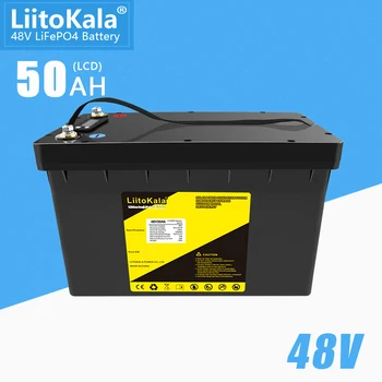LiitoKala 48V 50AH סוללת LiFePO4-pack עם 30A BMS על 1200w ebike כיסא גלגלים מהפך RV GV/אופניים חשמליים אופניים קטנוע