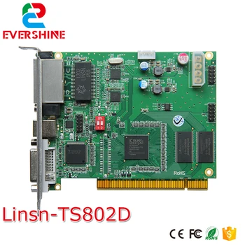 Linsn ts802d rgb סינכרונית LED מערכת שליטה שליחת כרטיס, 640x2048 פיקסלים לקבלת צבע מלא וידאו תצוגת LED בקר כרטיס