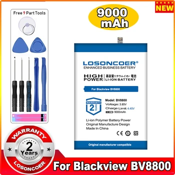 LOSONCOER 9000mAh Li456182PHTT-B BV8800 סוללה עבור Blackview BV8800 BL8800 BL8800 Pro