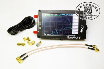 NanoVNA-F נייד כף יד וקטור Network Analyzer SWR מטר 50KHz-1000MHz MF HF אנטנת VHF מנתח + 4.3 אינץ IPS TFT LCD