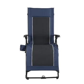 Ozark שביל Quad אפס כבידה הכיסא כיסא קמפינג, כחול, למבוגרים