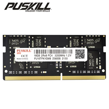 PUSKILL Memoria DDR4 בנפח 4GB 8GB 16GB 32GB DDR3L DDR5 1600 2400 2666 3200 4800 5200MHz זיכרון Ram נייד מחברת