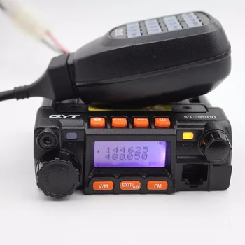 QYT KT-8900 מיני אור נייד רדיו במכונית מכשיר קשר חזיר תחנת Dual Band 136-174MHz 400-480MHz 25W המשדר.