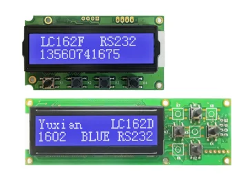 RS232 1602 תצוגת LCD 16x2 מודול LC162D או LC162F