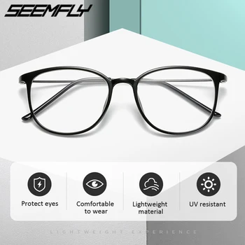 Seemfly -1.0 -1.5 -2.0 -2.5 -3.0 -3.5 -4.0 סיים קוצר ראיה משקפיים, גברים נשים נגד כחול קרני כיכר תלמיד משקפיים משקפי שמש