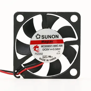 SUNON MC30060V1-000C-A99 שרת קירור מאוורר DC 5V 0.56 W 30x30x6mm 2-Wire