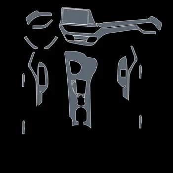 TPU עבור טויוטה CHR C-HR 2018-2023 שקוף סרט מגן הפנים המכונית מדבקה במרכז הקונסולה הדלת אוויר ציוד ניווט לוח
