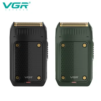 VGR שיער גוזם מקצועי Mens זקן מכונת גילוח חשמלי הפנים מכונת גילוח מטען USB נייד Mini הפנים גילוח עבור גברים V-353