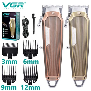 VGR שיער קוצץ מתכוונן שיער גוזם שיער מקצועי מכונת חיתוך נטענת ספר מתח גבוה קליפר לגברים V-667