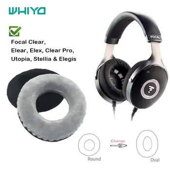 Whiyo DIY קטיפה רך החלפת EarPads עבור מוקד ברור Elear Elex ברור Pro אוטופיה Stellia Elegis כרית כיסוי כריות אוזניים