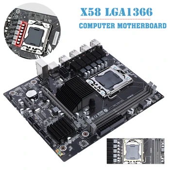 X58 1366-pin DDR3 מחשב שולחני לוח האם שקע Intel Core I7 LGA 1366 פינים ללוח האם PCI-Express 3.0 C16