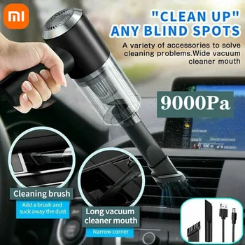 XIAOMI נייד 9000Pa אלחוטית המכונית שואב אבק נטען 120W מיני אלחוטי כף יד אוטומטי ואקום הביתה & המכונית שימוש כפול