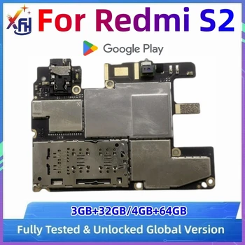 XIFEHHE נבדקו באופן מלא לוח האם Xiaomi RedMi S2 לוח Mainboard המקורי סמארטפון העולמי גרסת 32GB/64GB