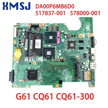 XMSJ 517837-001 DA00P6MB6D0 לוח ראשי עבור HP Compaq Presario CQ61 G61 המחשב הנייד ללוח האם DDR2 GeForce G103M חינם Cpu