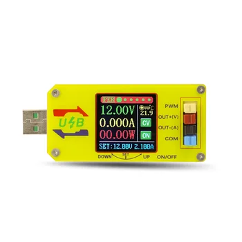 -XY UDTA CNC USB מתח להגביר אספקת חשמל מודול 1.44 אינץ תצוגת LCD 15W מד הזרם מודד Coulometer מחולל PWM
