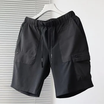 Y-3 יוז ' י ימאמוטו 22SS הקיץ של גברים מזדמנים מכנסיים קצרים חתימה הדפסת אופנה שרוך הסרבל.