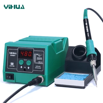 YIHUA 939BD+ ESD safe מתכוונן טמפרטורה קבועה אלקטרוניים pcb מלחם SMD לעבד עמדת הלחמה
