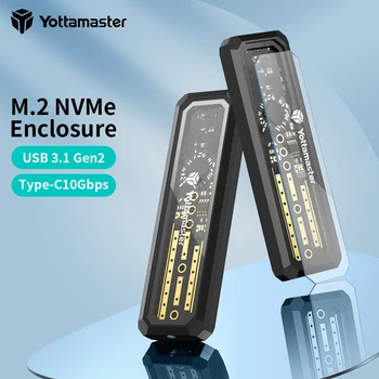 Yottamaster DF3 M2 NVMe SATA SSD המתחם USB3.1 GEN2 סוג C ממשק 10Gbps M2 המתחם עבור M-מפתח ב ' -מפתח B+M מפתח SSD מקרה