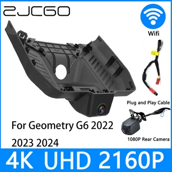 ZJCGO דאש מצלמת 4K UHD 2160P רכב DVR מקליט וידאו ראיית הלילה, חניה גיאומטריה G6 2022 2023 2024