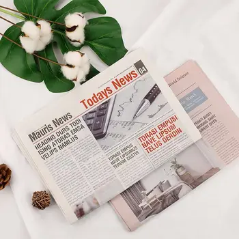 אביזרים אפייה מזון עיצוב בסגנון רטרו פוסטרים עיתון אנגלי צילום רקע בציר עיתון פרח נייר עטיפה