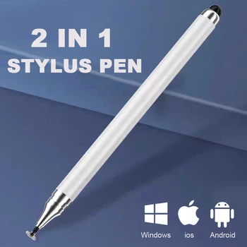 אוניברסלי 2 ב-1 עט עבור iPhone, לוח iPad מגע קיבולי העיפרון עבור Samsung טלפון אנדרואיד ציור מסך מגע עט