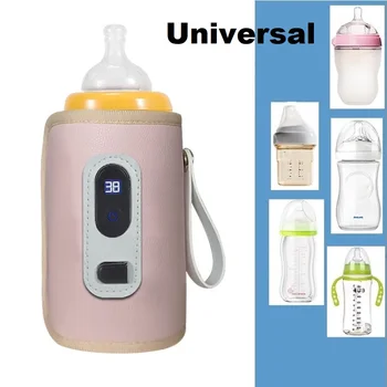 אוניברסלי תינוק, חלב חם תצוגה דיגיטלית התינוק התיק USB סיעוד בקבוק חימום נייד בקבוק חם תרמי תיק הנסיעות.