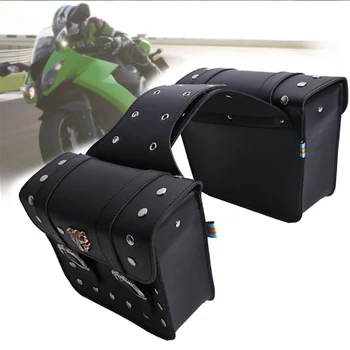 אופנוע תיקי אוכף מזוודות תיקי נסיעות אביר על גלגלים עבור טיולים עבור בונוויל עבור הונדה שאדו