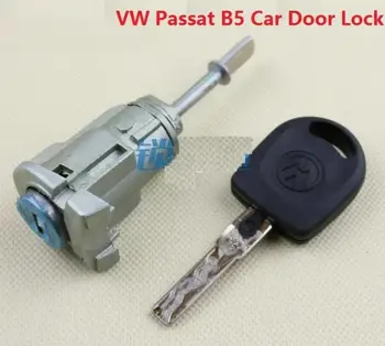 איכות הטוב ביותר עבור פולקסווגן פאסאט B5 דלת המכונית החלפת מנעול עם מפתח קדמי שמאל הרכב נעילה מרכזית נעילת דלת