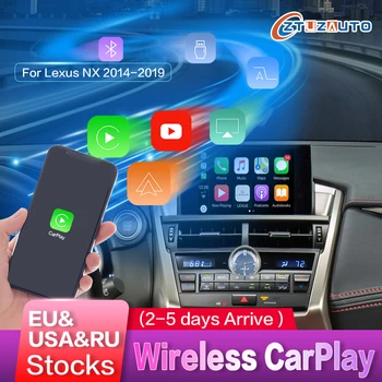 אלחוטית CarPlay עבור לקסוס NX 2014-2020, עם Android Auto-Youtube HDMI ראי קישור AirPlay מכונית משחק ניווט פונקציות