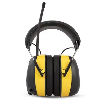 אלקטרונית הפחתת רעש אטמי אוזניים לשמוע אוזניות מגן דיגיטלי Am / Fm סטריאו רצועת הראש המתכווננת Muffs האוזן