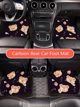 ארבע עונות קריקטורה שלושה דובים אנטי מלוכלך נגד החלקה מגן ללבוש עמידים הפנים המכונית רגל שטיח מחצלת