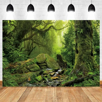 באביב ההר ירוק יער צילום רקע Photocall דיוקן צילום עיצוב חדר Photozone רקע צילום סטודיו