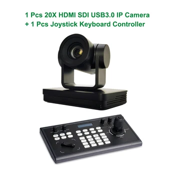 בקר מקלדת פו המצלמה PTZ עם 3G-SDI,HDMI, USB3.0 IP הזרמת תפוקות,זום אופטי 20X,שידור עבור הישיבות.