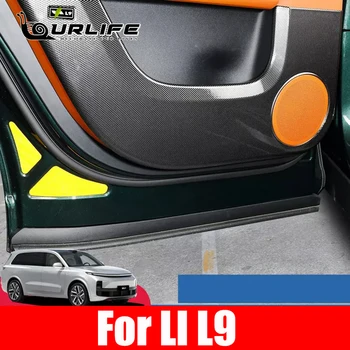 בשביל המוביל האידיאלי LiXiang L8 L9 ABS דלת המכונית מגן משטח הדלת קרש נגד בעיטה אנטי מלוכלך רפידת מזרן כיסוי מדבקה אביזרים