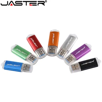 ג ' סטר מתכת אמיתי USB 2.0 כונן פלאש 4GB 8GB 16GB 32GB 64GB 128GB זיכרון מקלות עם סמל מותאם אישית הדפסה מתנות קידום מכירות