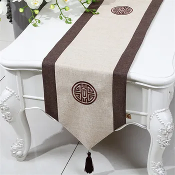 גאה רוז פשתן שולחן רצים דקורטיבי מפת שולחן בסגנון סיני מלבן השולחן דגל אופנה משק הבית שולחן מחצלת Customed