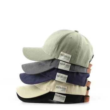 גברים ואישה, כובעי בייסבול להתאמה מקרית כותנה שמש כובעים יוניסקס מוצק צבע מגן פנים כובעים כובע זכר כובע נשי 