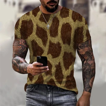 גברים חולצות 3D חידוש גרפי אופנה מזדמן Camiseta שרוול קצר טי טי-שירט