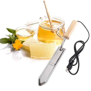 גידול דבורים אספקה דבש קציר ציוד נירוסטה חשמלי הסרת פקק סכין חימום חשמלי מותק מגרד גידול דבורים