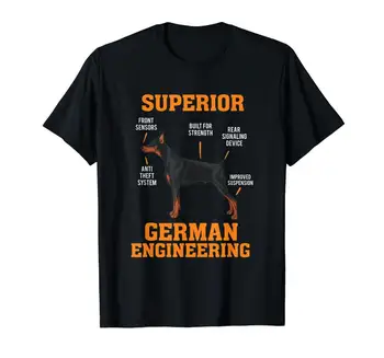דוברמנים: ממונה הנדסה גרמנית אני מתנה חולצת טריקו לגברים O-צוואר לכל היותר זכר חדש אופנה לגברים שרוול קצר Homme חליפה