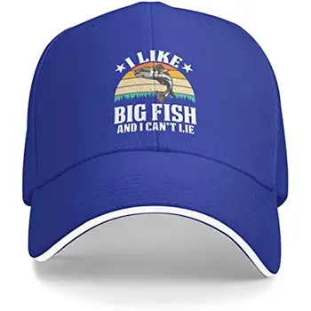 דיג אוהבי הכובע אני כמו דג גדול ואני לא יכול לשקר כובע לגברים כובעי בייסבול גרפי כובעי Snapback יוניסקס ארבע עונות מזדמן